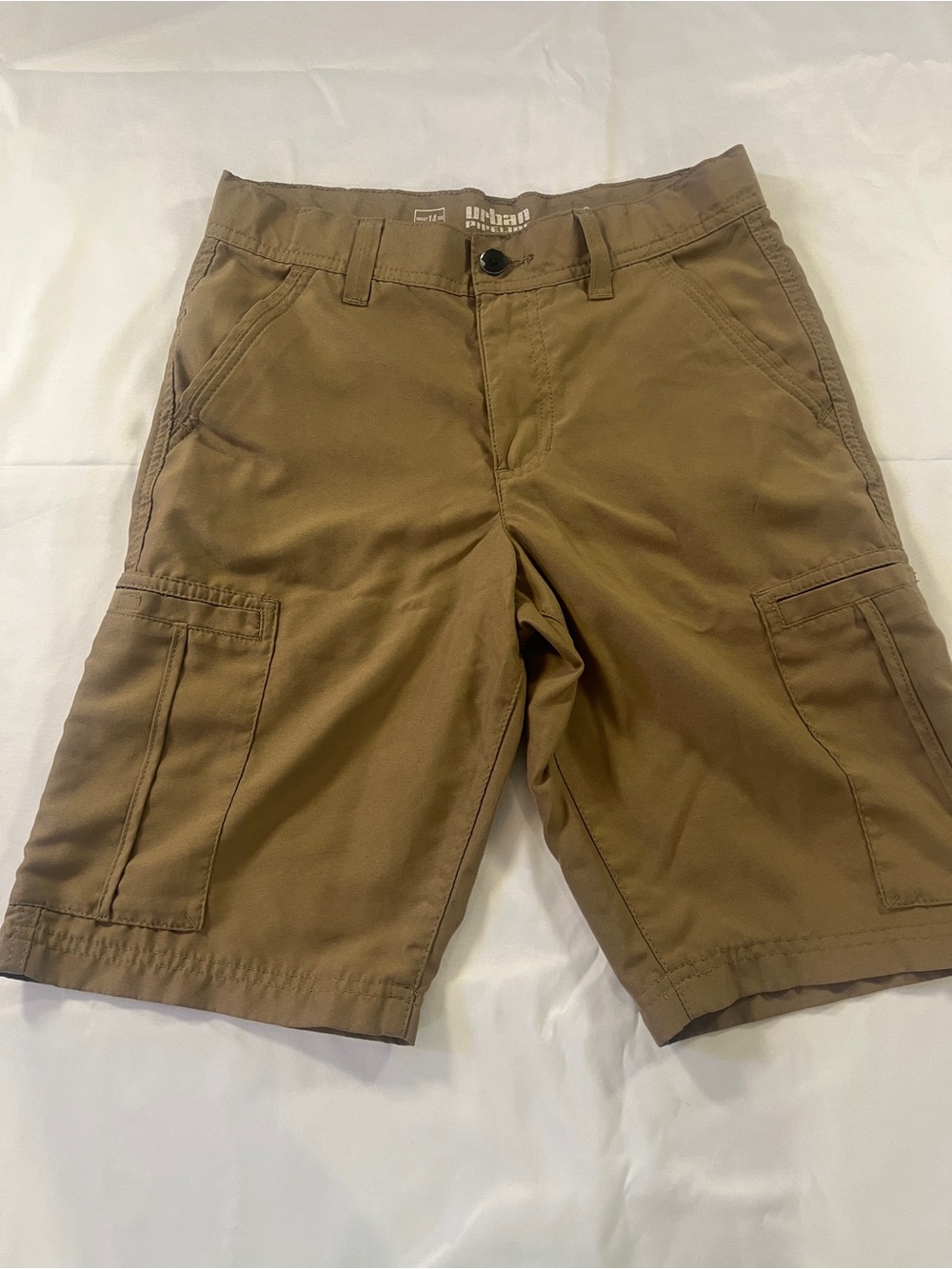 urban pipeline Brown Cargo Shorts with Utility Pockets